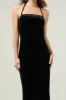 Dynamite Velvet Strapless Maxi Dress sold by Sugarlips