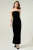 Dynamite Velvet Strapless Maxi Dress sold by Sugarlips