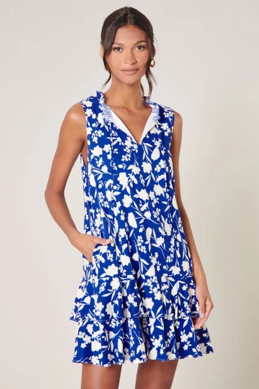 Talulah Floral Graceland Ruffle Trim Mini Dress sold by Sugarlips