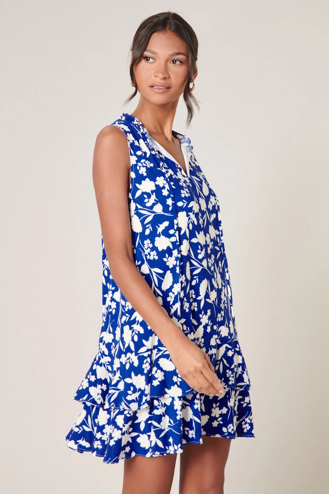 Talulah Floral Graceland Ruffle Trim Mini Dress sold by Sugarlips product image thumbnail 3