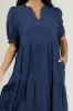 Harper Textured Tiered Midi Dress sold by Sugarlips