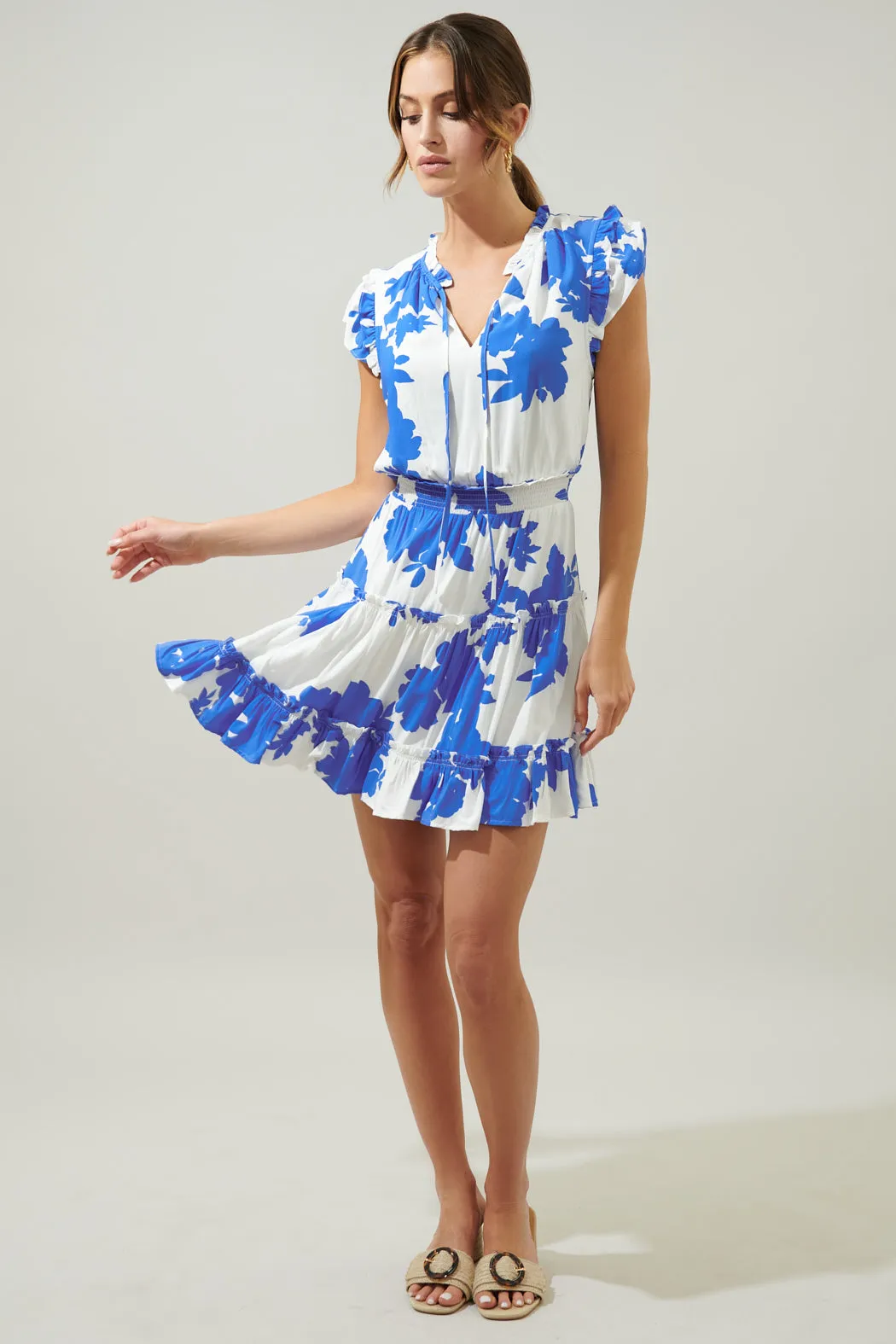 Don't Be Shy Toledo Tiered Mini Dress sold by Sugarlips product image thumbnail 4