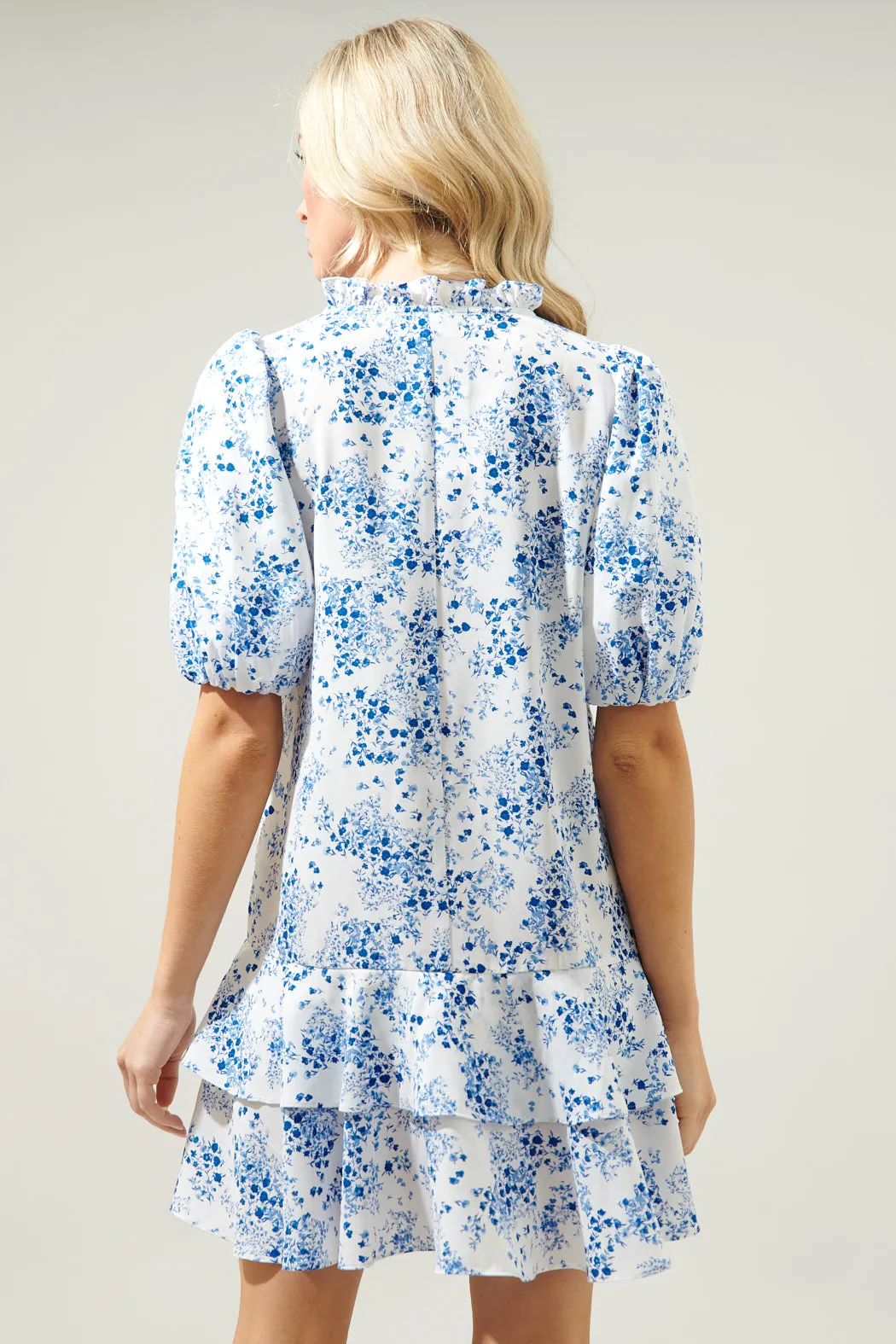 Halcyon Floral Runner Up Shift Dress sold by Sugarlips product image thumbnail 2