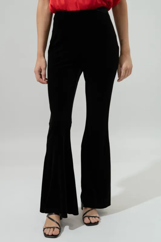 Pauline Velvet High Waist Bell Bottom Pants sold by Sugarlips
