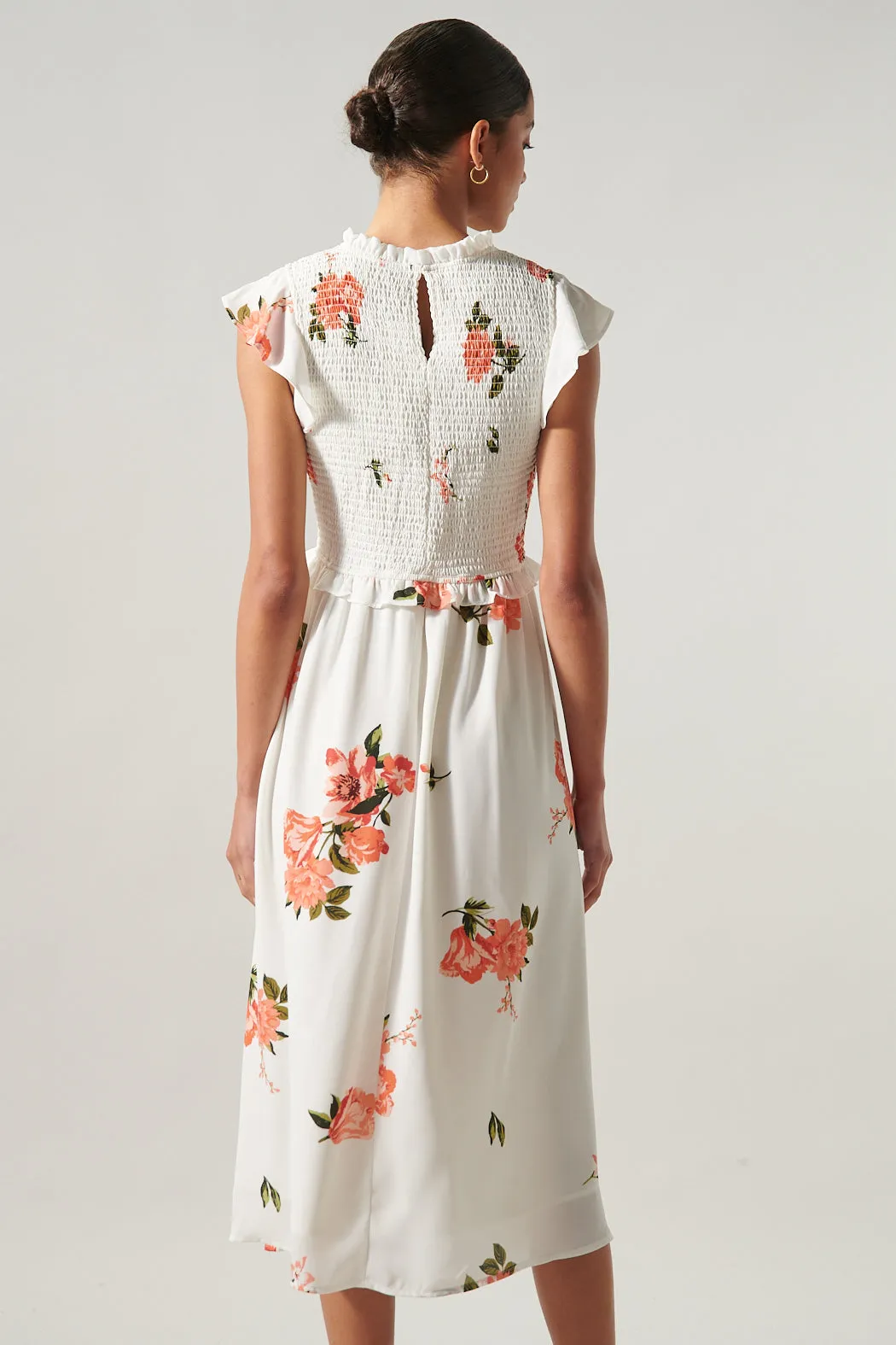 Maisy Floral Amira Smocked Midi Dress sold by Sugarlips product image thumbnail 3