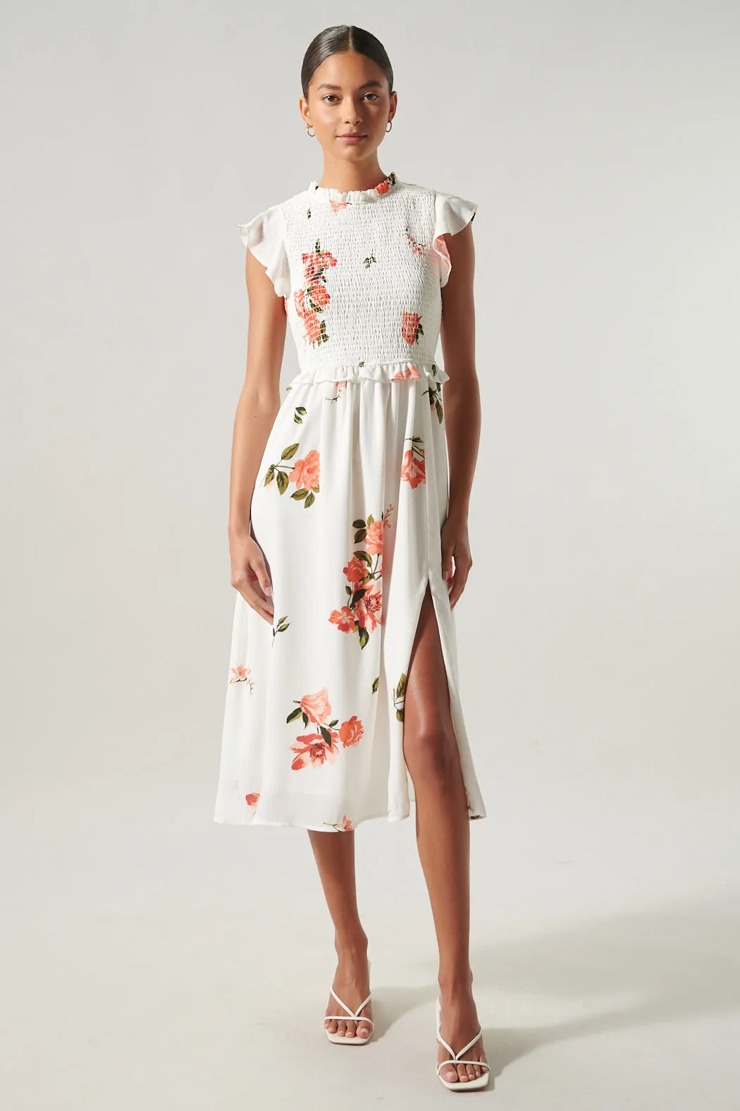 Maisy Floral Amira Smocked Midi Dress sold by Sugarlips product image thumbnail 5