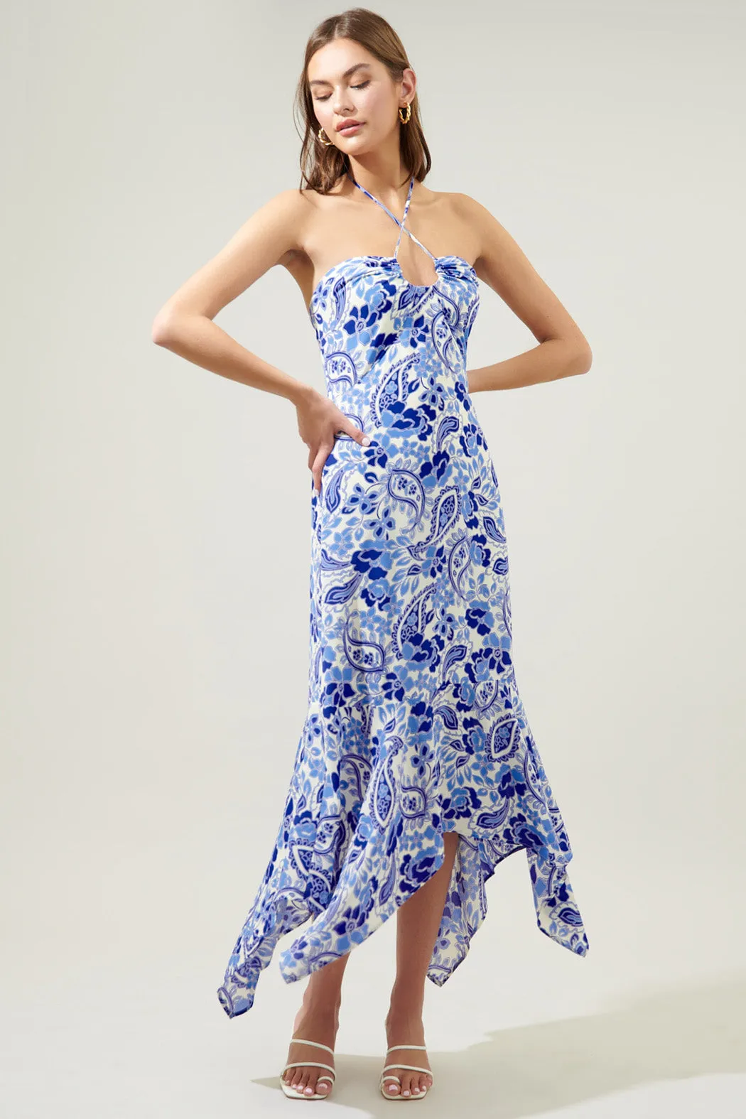 Sao Paulo Sky Augustine Convertible Halter Midi Dress sold by Sugarlips product image thumbnail 2