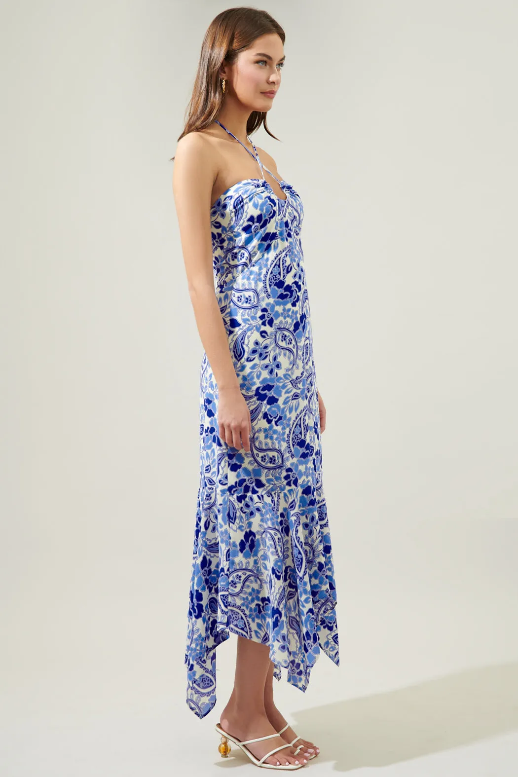 Sao Paulo Sky Augustine Convertible Halter Midi Dress sold by Sugarlips product image thumbnail 4