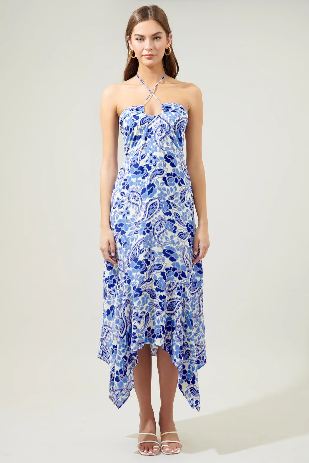 Sao Paulo Sky Augustine Convertible Halter Midi Dress sold by Sugarlips product image thumbnail 5