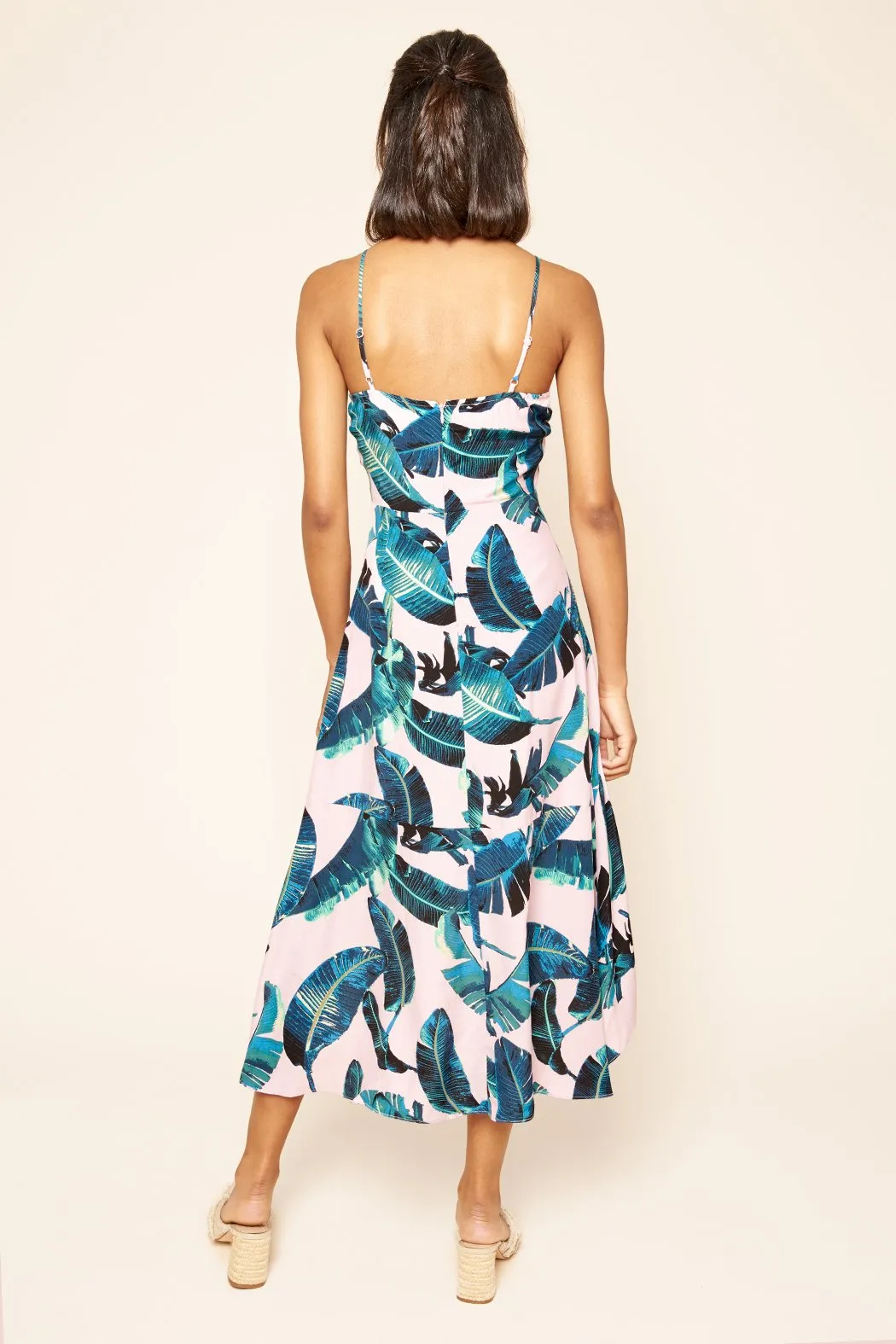 Dolce Tropical Print High Low Midi Dress sold by Sugarlips product image thumbnail 4