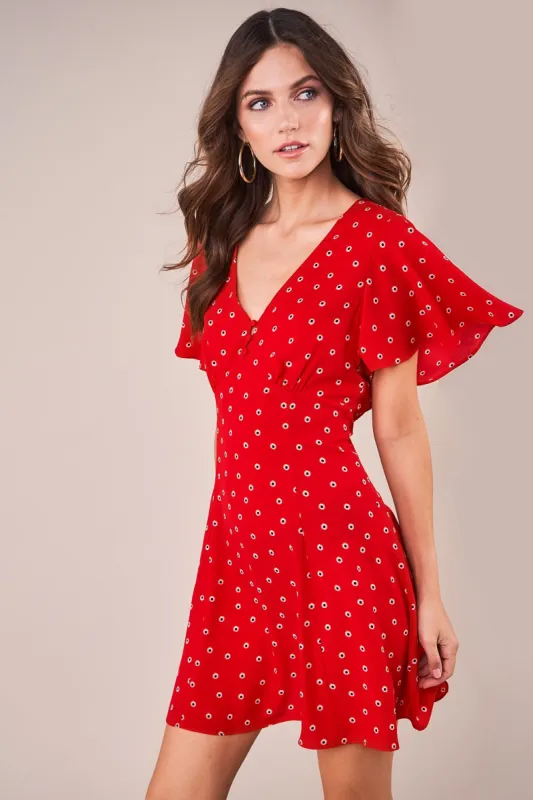 San Diego Dotted Swing Dress sold by Sugarlips