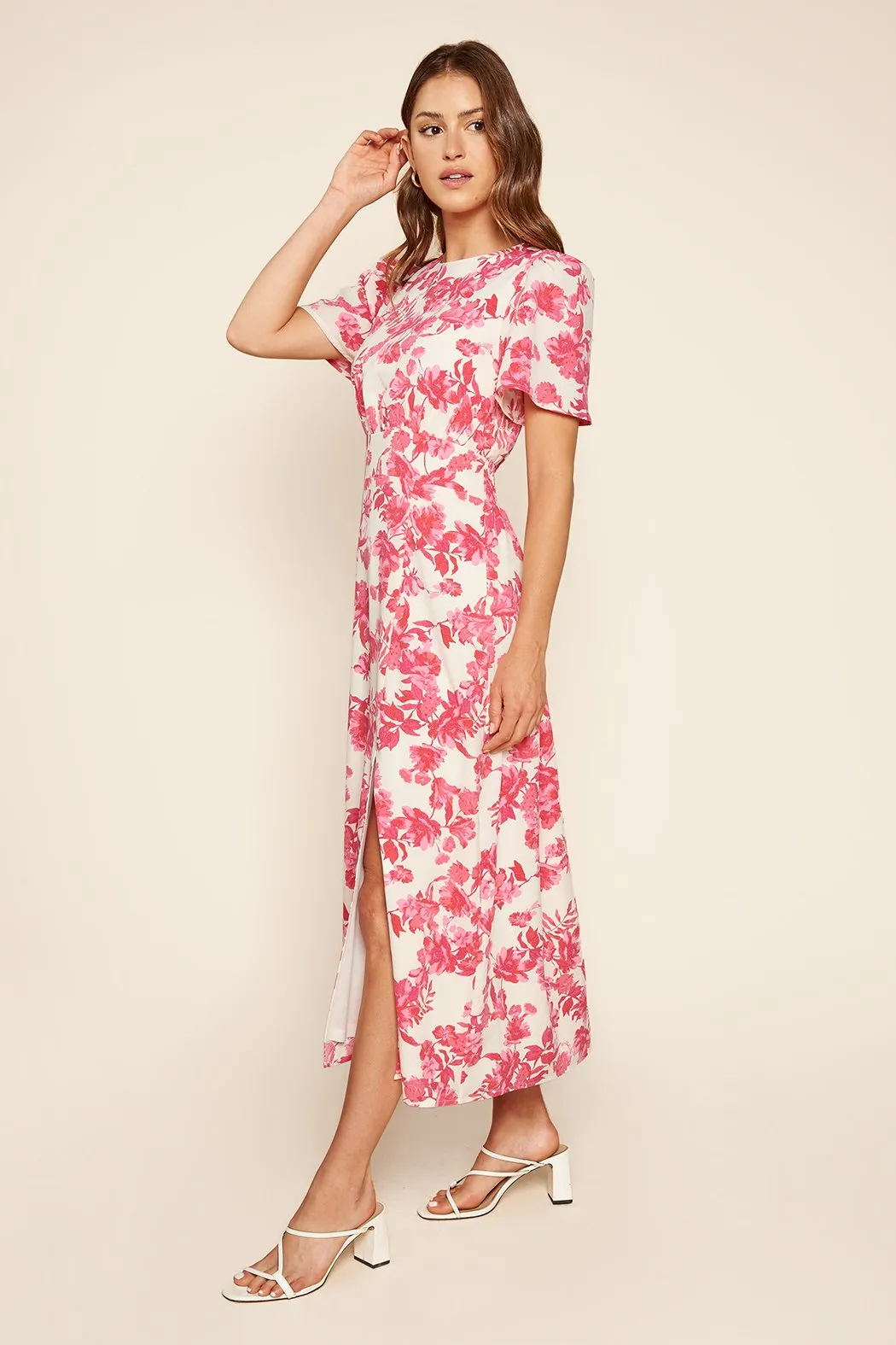 Antoinette Floral Bloom Midi Dress sold by Sugarlips product image thumbnail 5