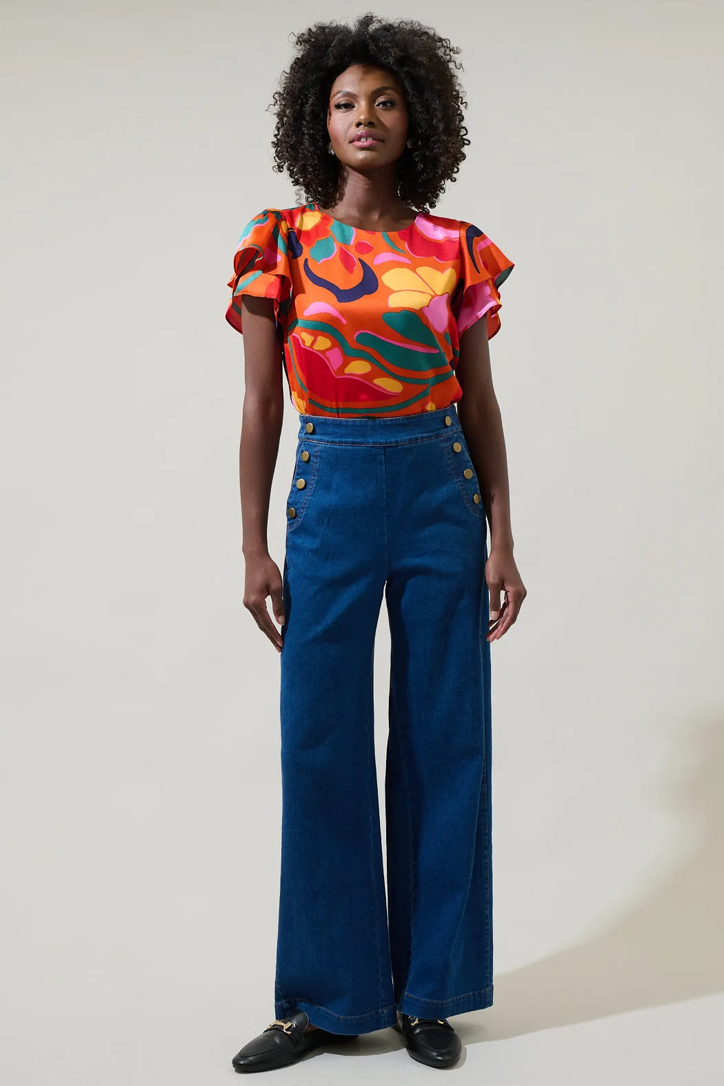 Jamie Denim Emi Wide Leg Pants sold by Sugarlips product image thumbnail 5