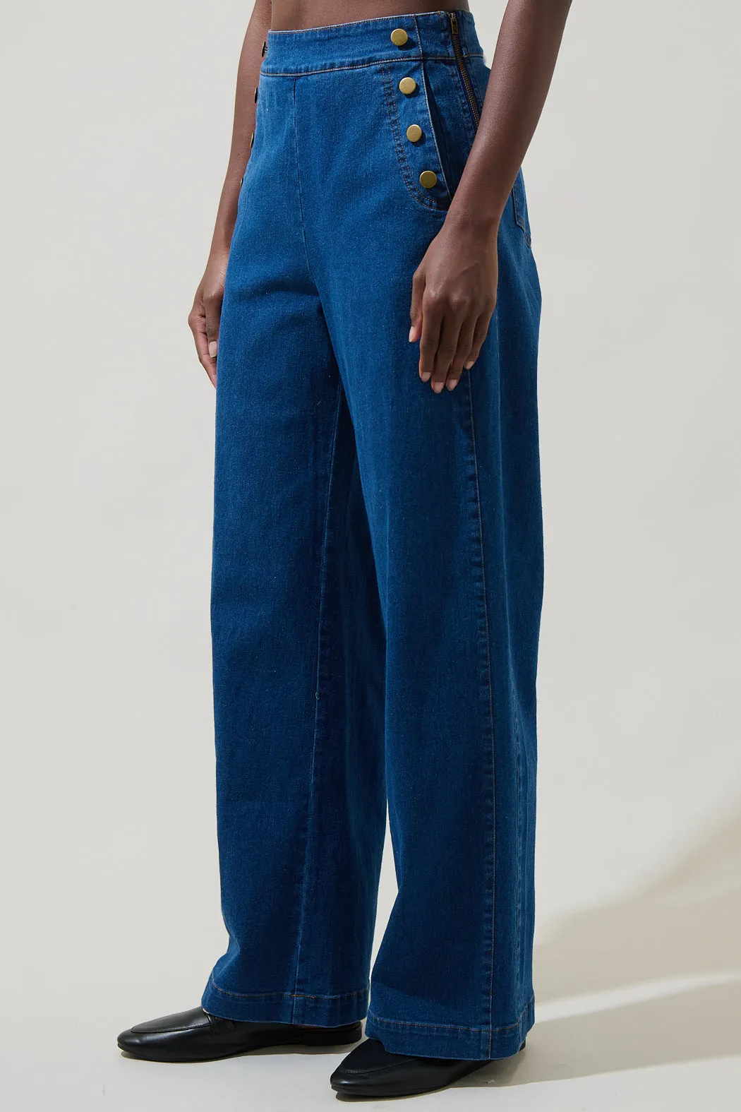 Jamie Denim Emi Wide Leg Pants sold by Sugarlips product image thumbnail 4