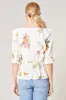 Priya Floral Square Neck Ruffle Blouse sold by Sugarlips