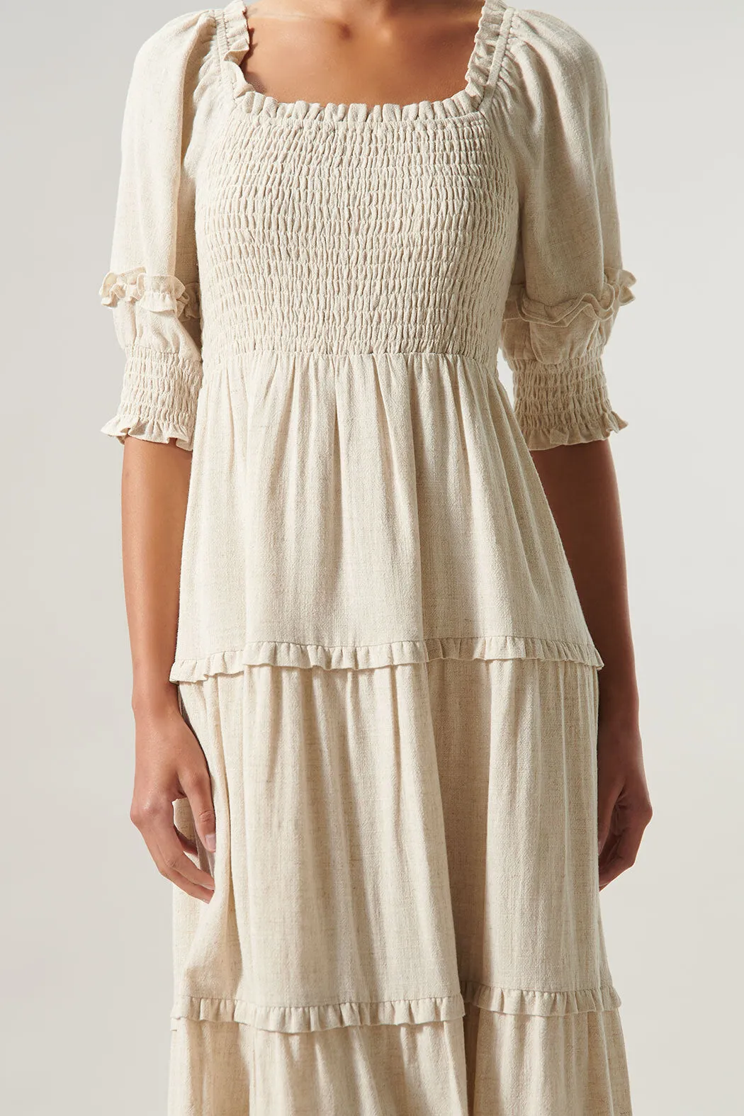 Saint Tropez Katya Tiered Smocked Midi Dress sold by Sugarlips product image thumbnail 4