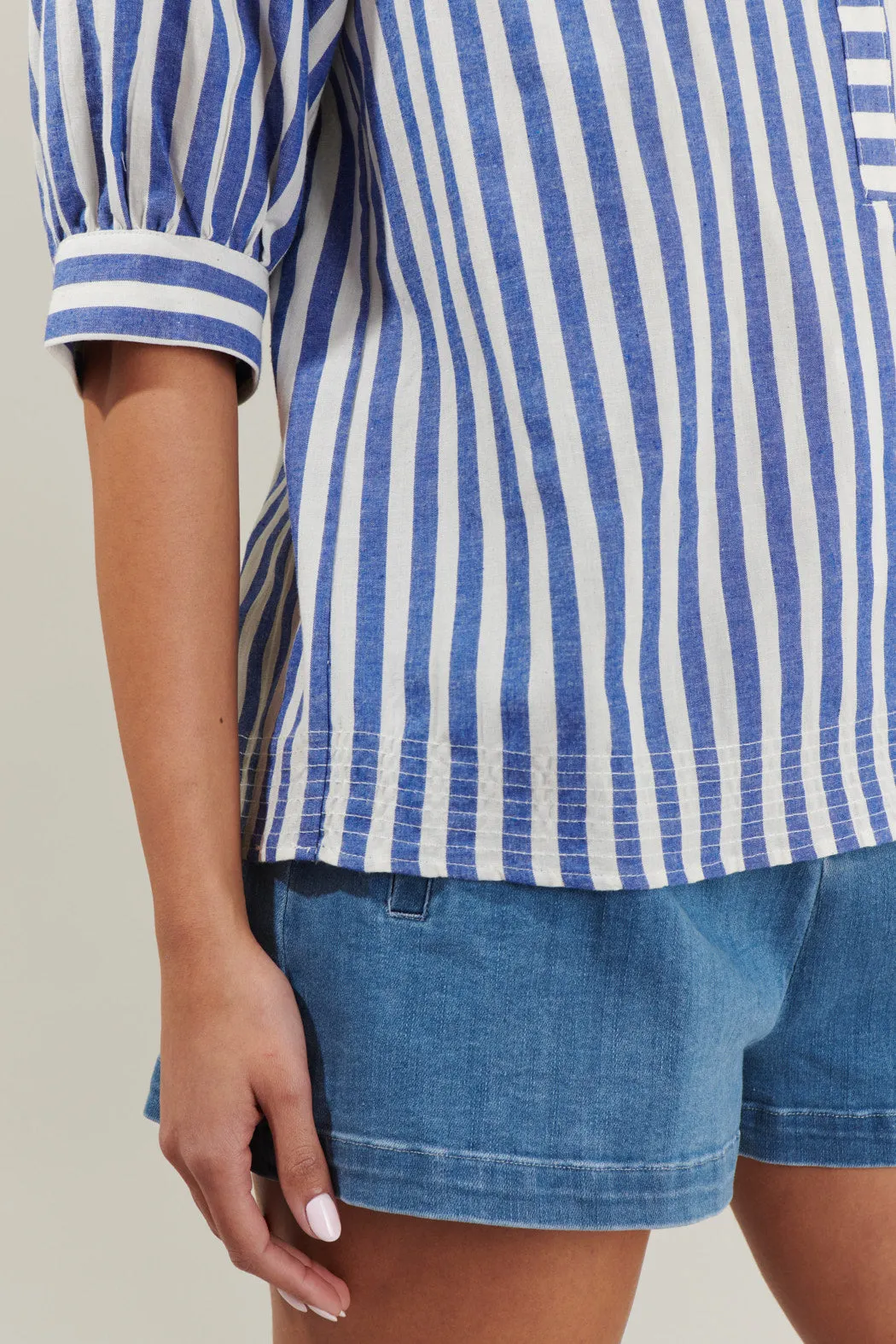 Catana Striped Split Neck Top sold by Sugarlips product image thumbnail 5