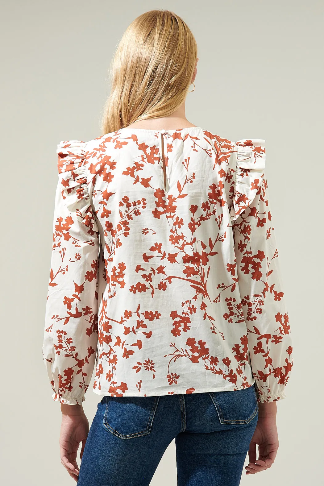 Garnet Floral Smocked Top sold by Sugarlips product image thumbnail 2