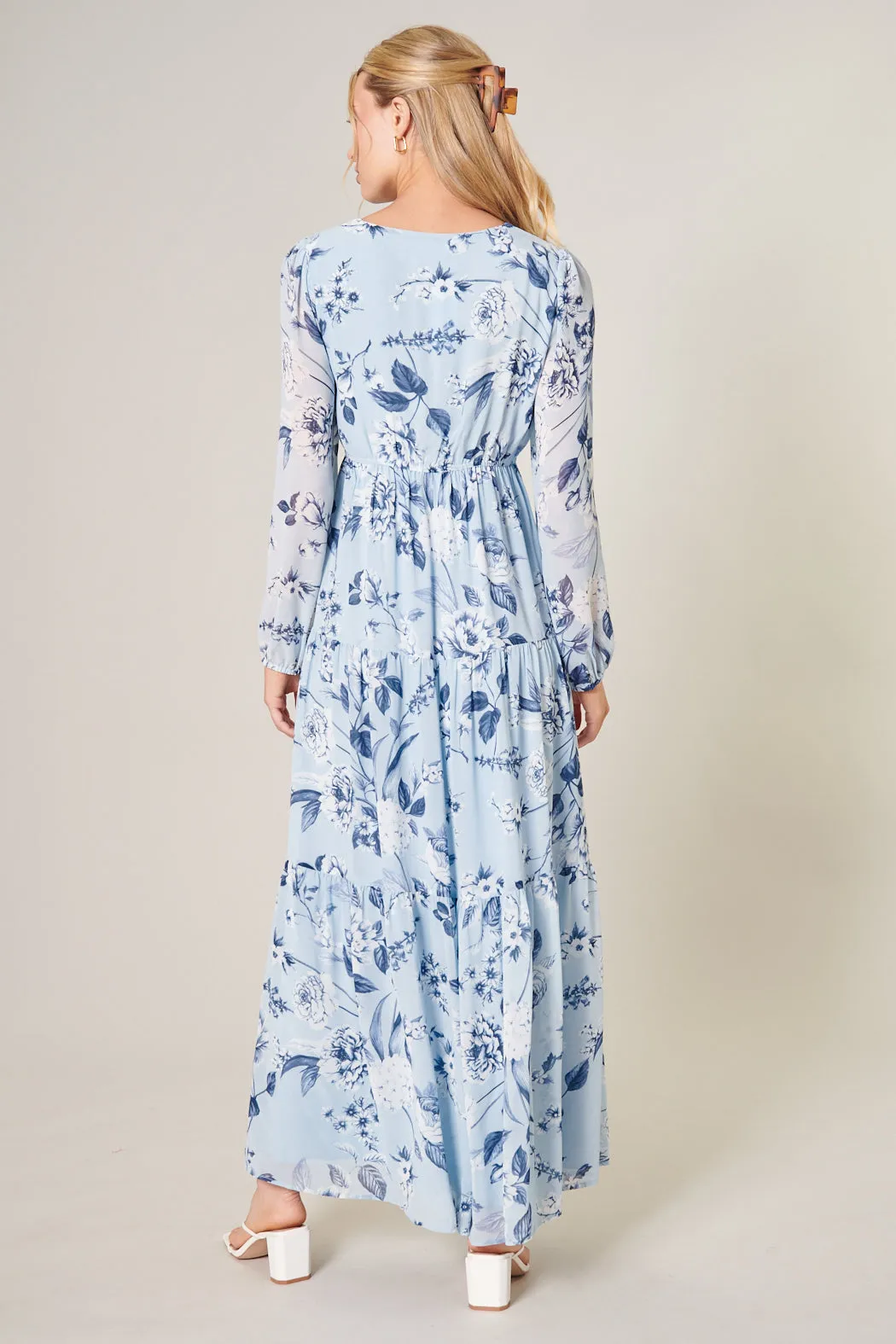 Cadaval Floral Mabel Tiered Maxi Dress sold by Sugarlips product image thumbnail 5