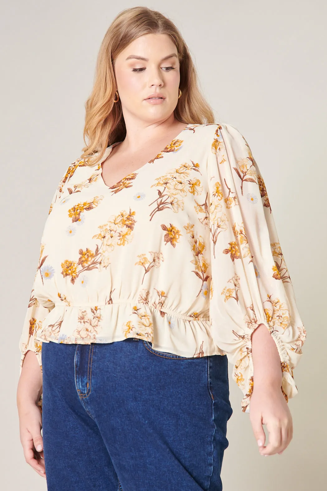 Clarabelle Honey Ways Balloon Sleeve Blouse Curve sold by Sugarlips product image thumbnail 3