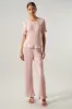 Sarafina Short Sleeve Satin Plisse Top sold by Sugarlips