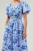 Celeste Floral Palmer Poplin Tiered Maxi Dress sold by Sugarlips