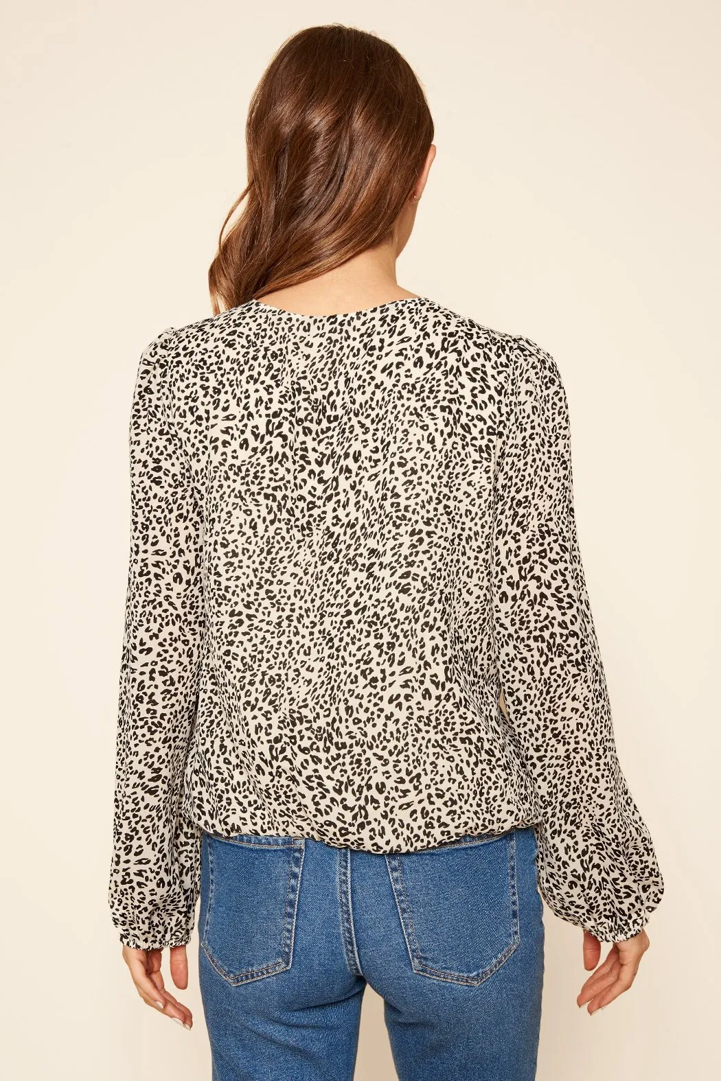 Wishful Thinking Bengel Leopard Surplice Blouse sold by Sugarlips product image thumbnail 2