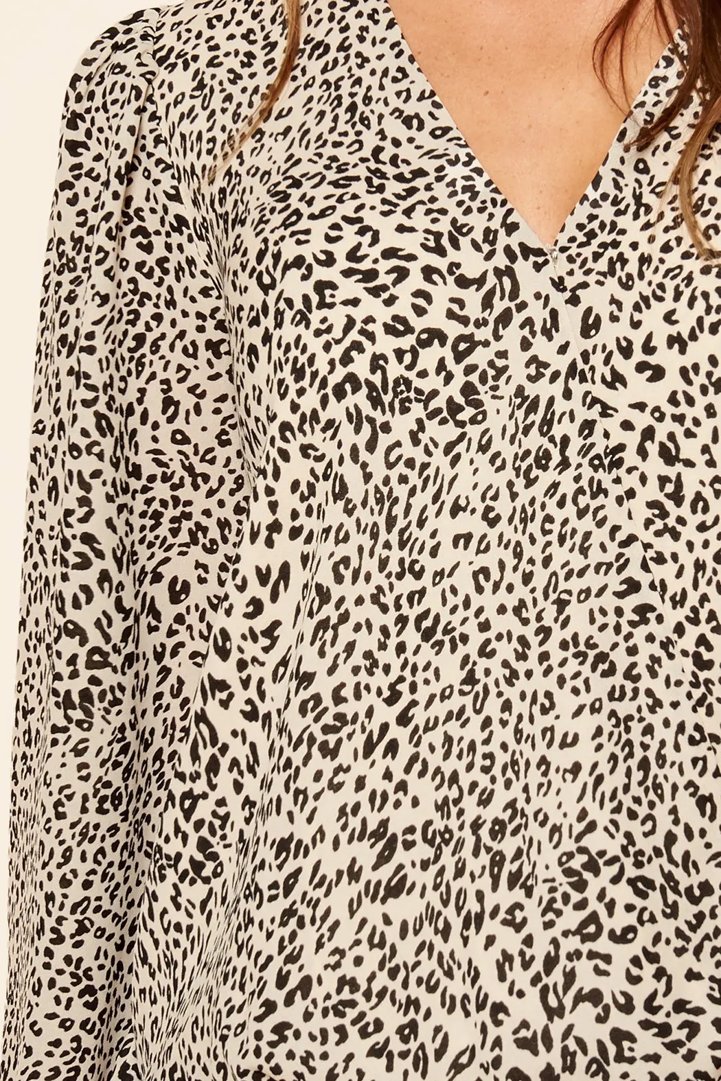 Wishful Thinking Bengel Leopard Surplice Blouse sold by Sugarlips product image thumbnail 5