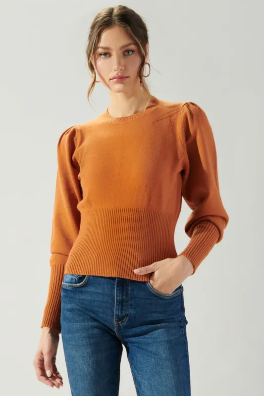 Sierra Puff Sleeve Sweater sold by Sugarlips