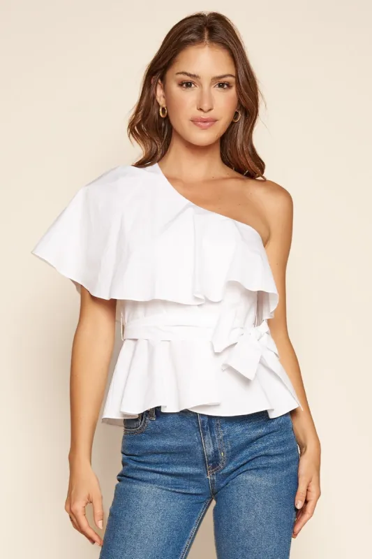 Solana One Shoulder Villa Top sold by Sugarlips