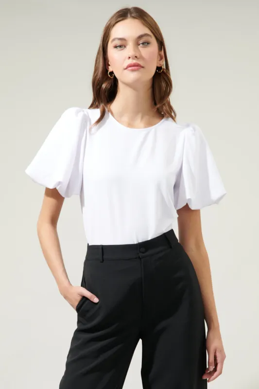 Solara Bubble Sleeve Blouse sold by Sugarlips