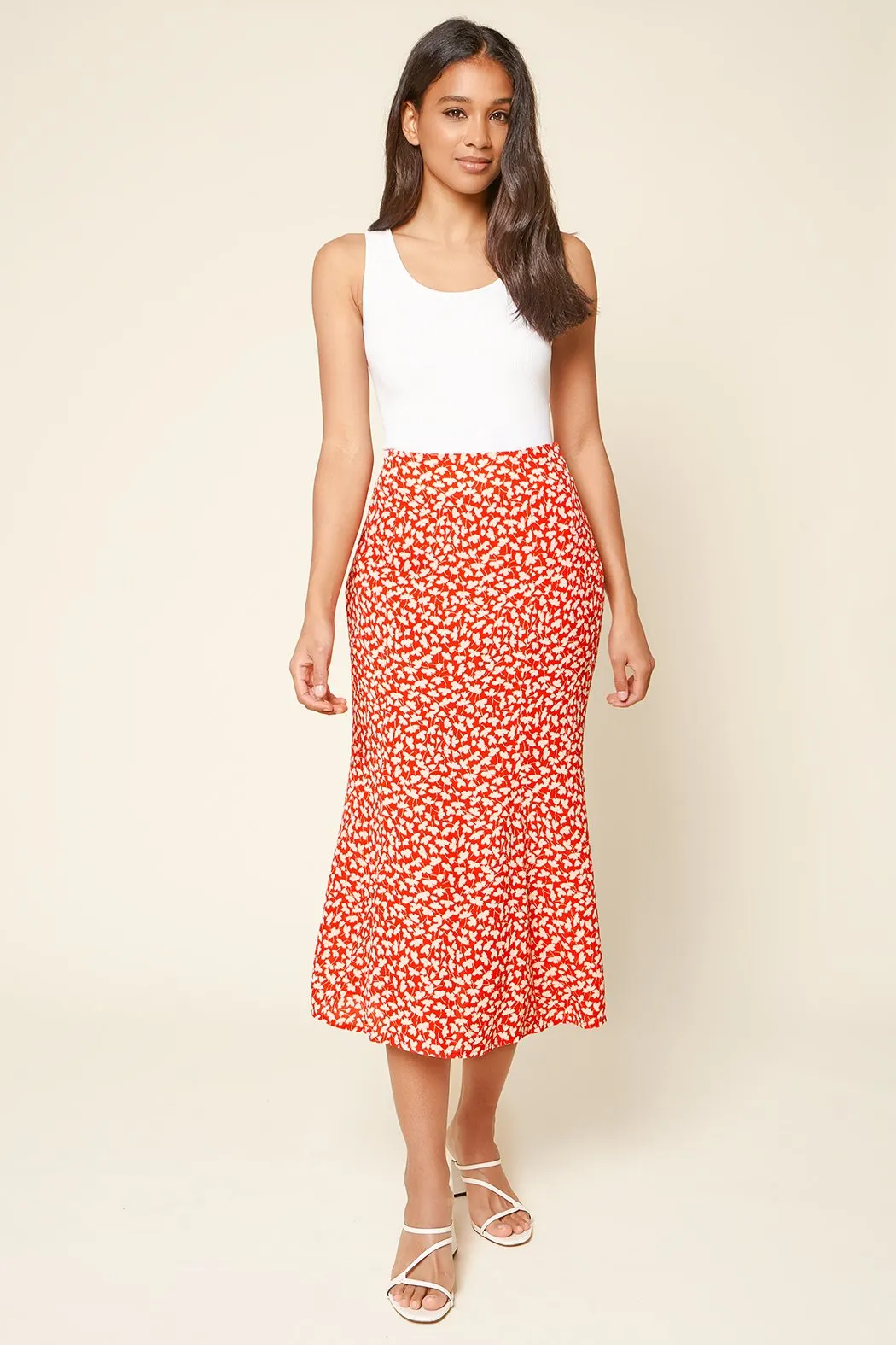 Pretty Fresh Floral Print Midi Skirt sold by Sugarlips product image thumbnail 4