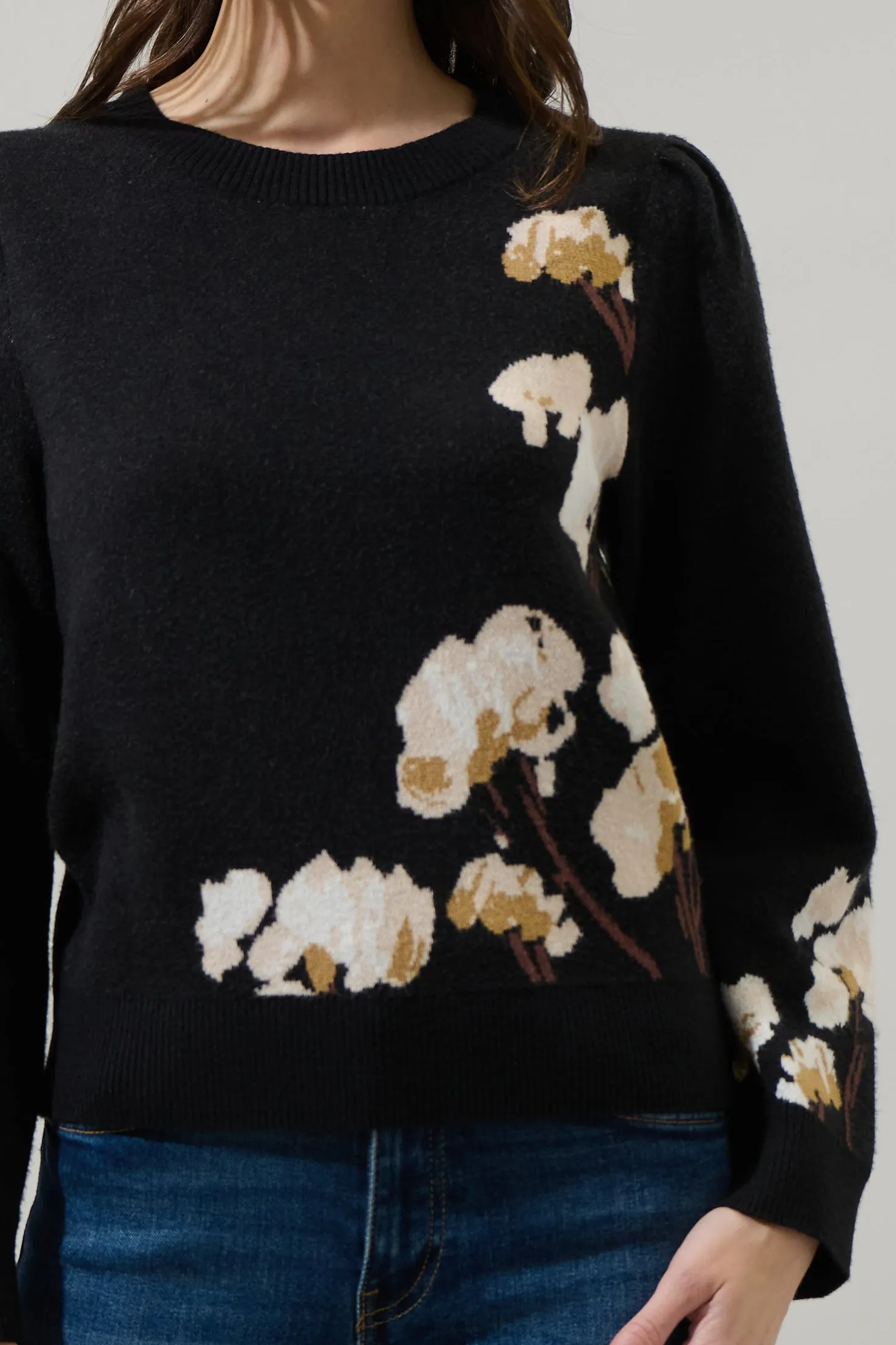 Nathalia Floral Long Sleeve Sweater sold by Sugarlips product image thumbnail 5