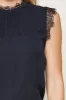 Rozie Sleeveless Lace Trim Blouse sold by Sugarlips