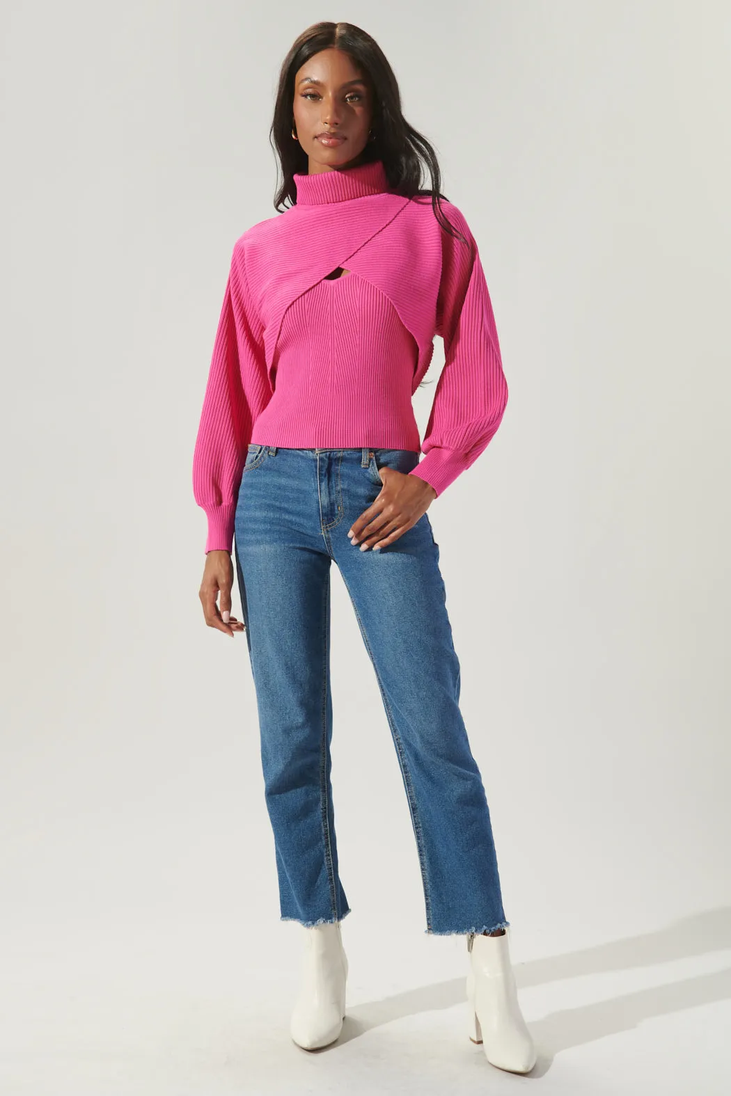Yoli Joint Turtleneck Shrug Cami Sweater sold by Sugarlips product image thumbnail 5