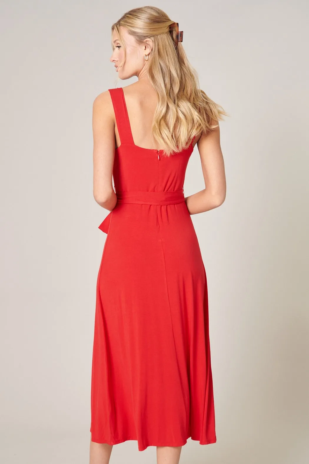 Mariana Midi Sleeveless Jersey Knit Dress sold by Sugarlips product image thumbnail 4