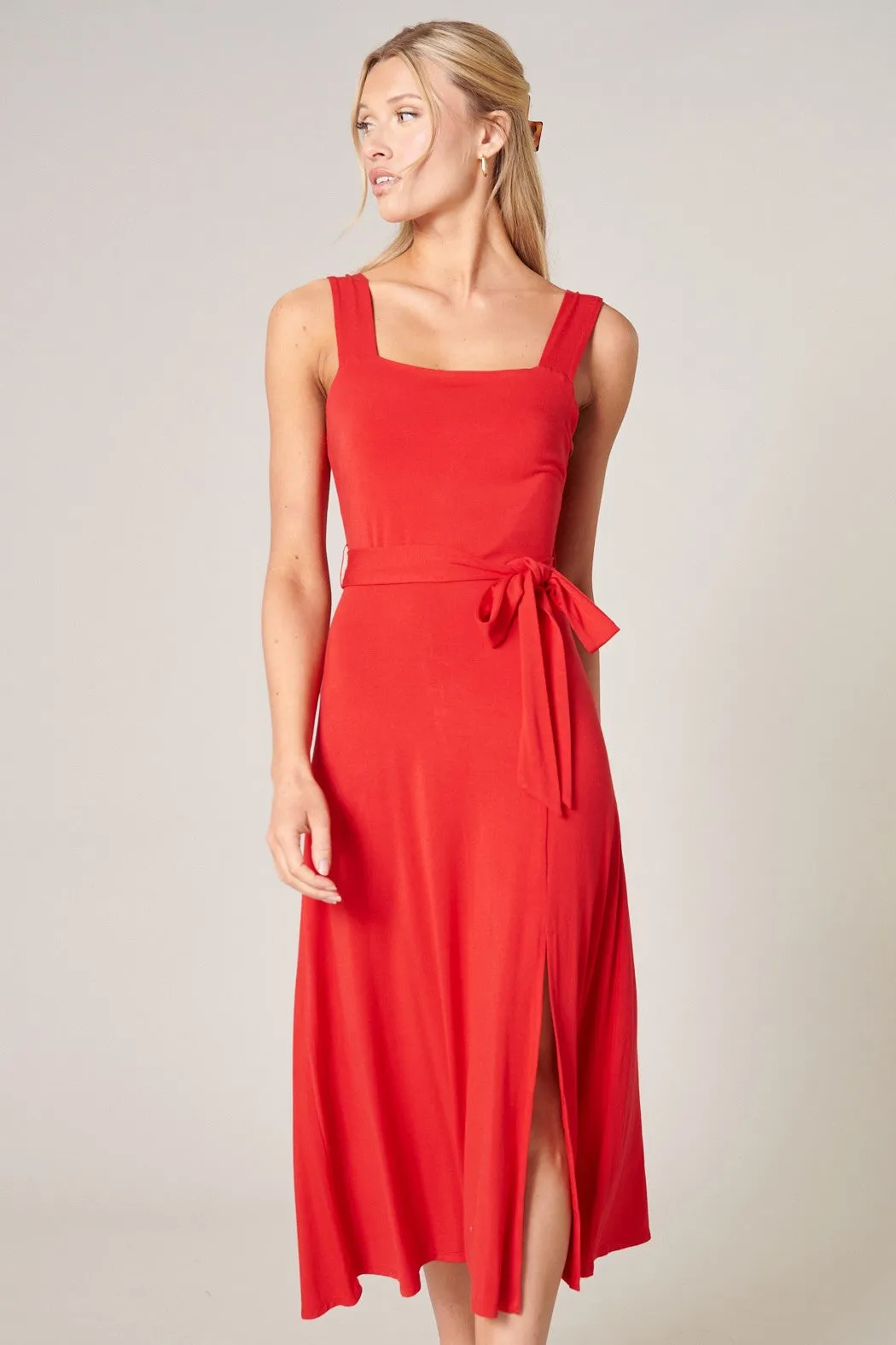 Mariana Midi Sleeveless Jersey Knit Dress sold by Sugarlips product image thumbnail 3