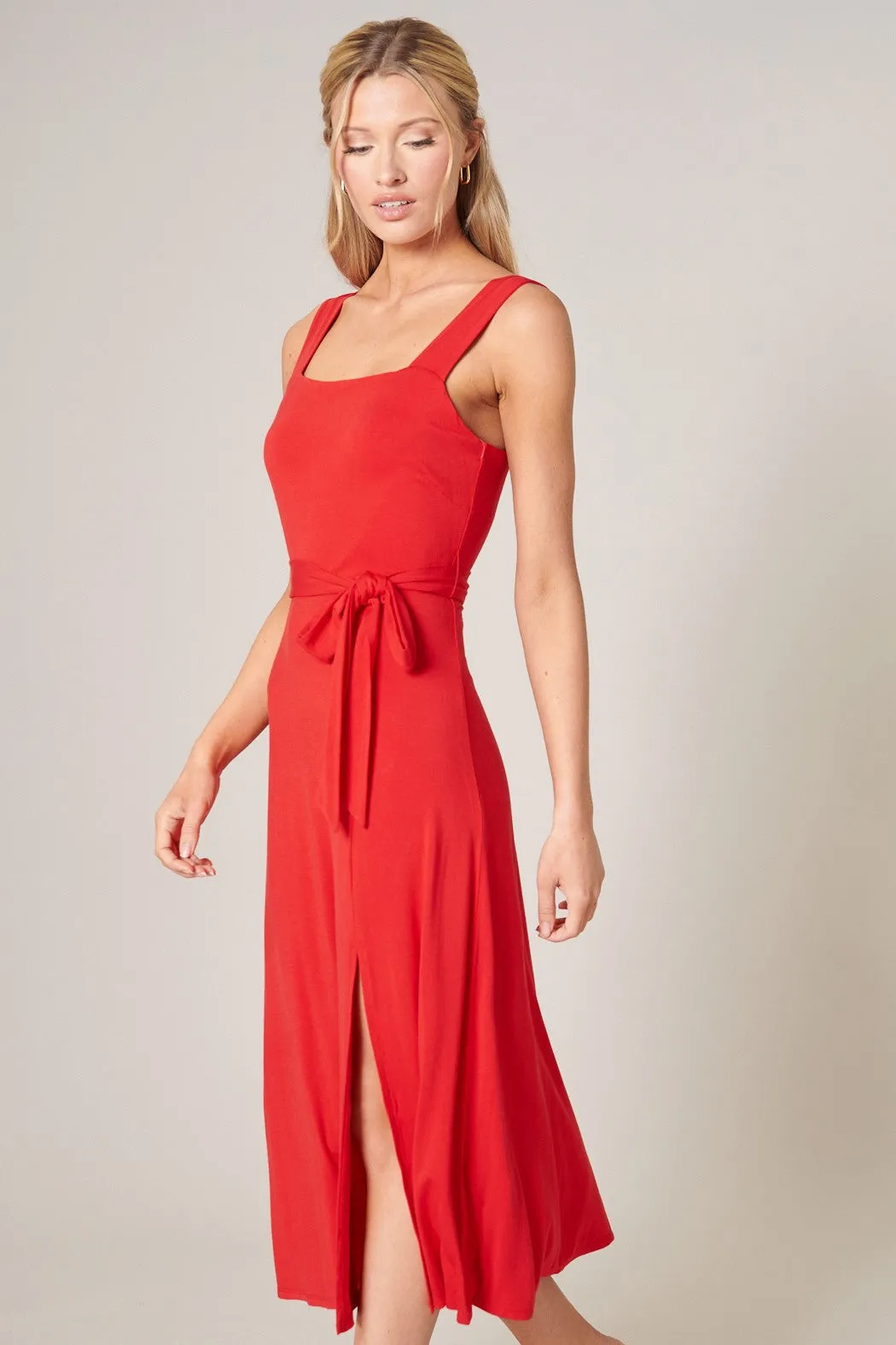 Mariana Midi Sleeveless Jersey Knit Dress sold by Sugarlips product image thumbnail 2