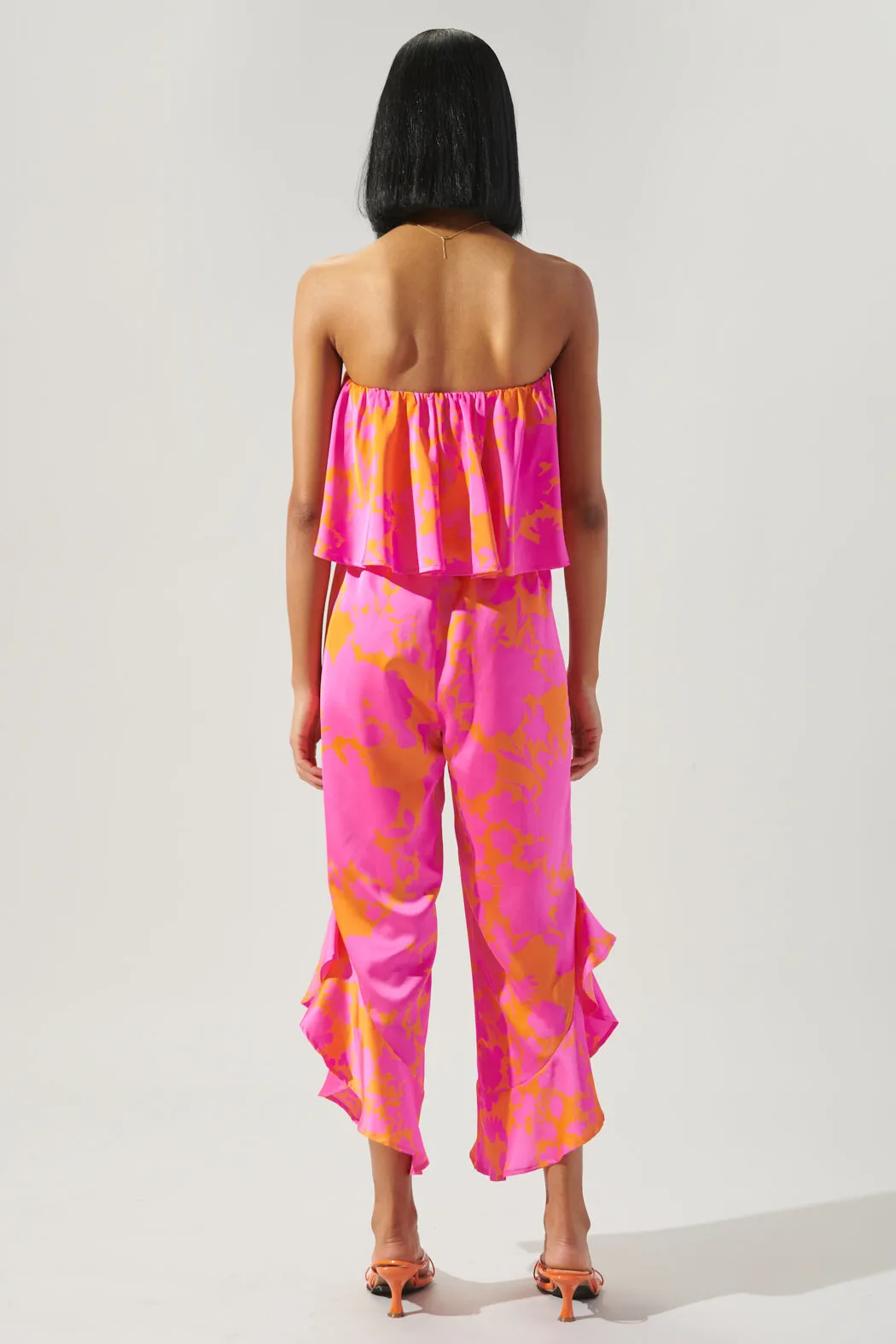 Lava Flow Strapless Wide Leg Jumpsuit sold by Sugarlips product image thumbnail 2