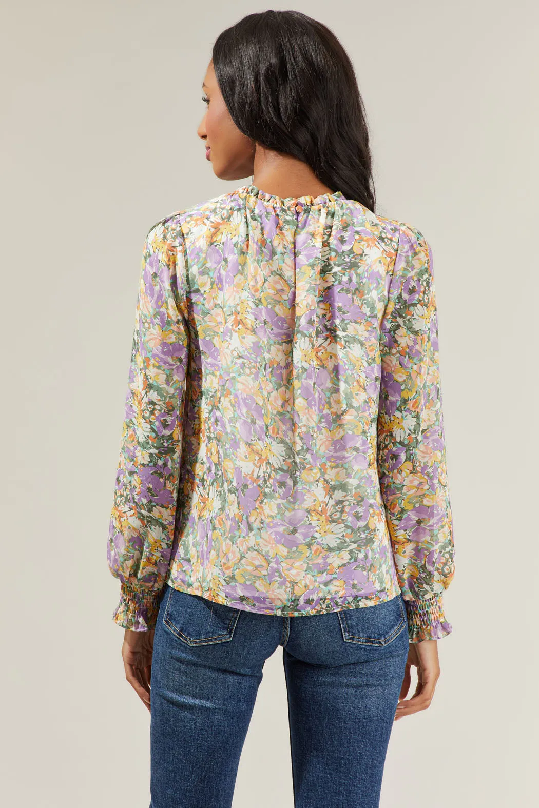 Liane Floral Long Sleeve Blouse sold by Sugarlips product image thumbnail 2