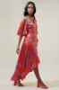 Poppy Floral Abelia Hi-Low Maxi Dress sold by Sugarlips
