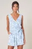 Allegra Floral Honey Surplice Romper sold by Sugarlips