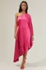 Gina One Shoulder Maxi Dress sold by Sugarlips