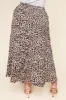 Saturated Love High-Low Leopard Print Midi Skirt Curve sold by Sugarlips