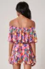 Sweet Soul Off the Shoulder Besame Romper sold by Sugarlips