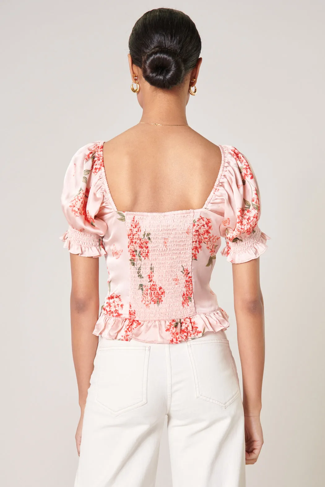 Bonitas Better Together Puff Sleeve Crop Top sold by Sugarlips product image thumbnail 2