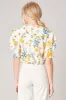 April Floral Print Puff Sleeve Crop Top sold by Sugarlips