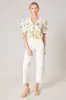 April Floral Print Puff Sleeve Crop Top sold by Sugarlips