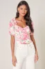 Truth Be Told Viviana Puff Sleeve Crop Top sold by Sugarlips
