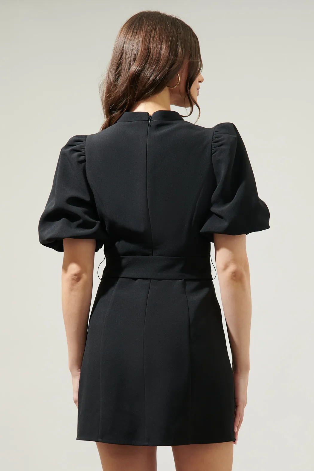 Chelsea Bubble Sleeve Mini Dress sold by Sugarlips product image thumbnail 3